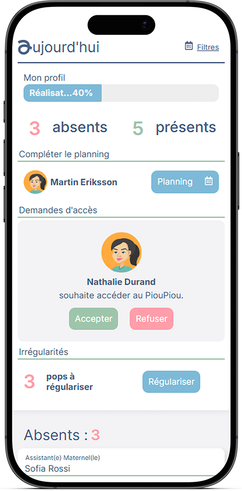 Avantages d'une application pour assistante maternelle